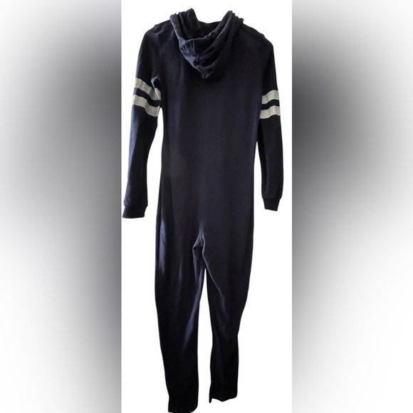 Adult Navy and White Onesie/Jumpsuit - Picture 3 of 5